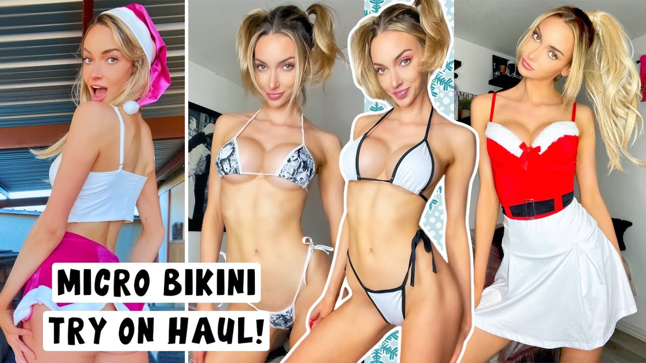 All White Micro Bikini Try On Haul! : Itskrystal
