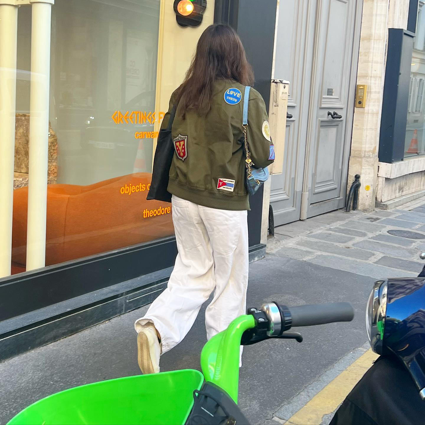 image  1 Parisiens in Paris 🇫🇷 - Khaki bomber jacket