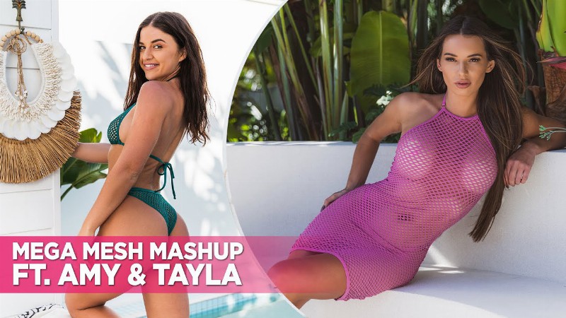 image 0 Sizzling Mega Mesh Bikini Mashup Video : Ft. Tayla & Amy!